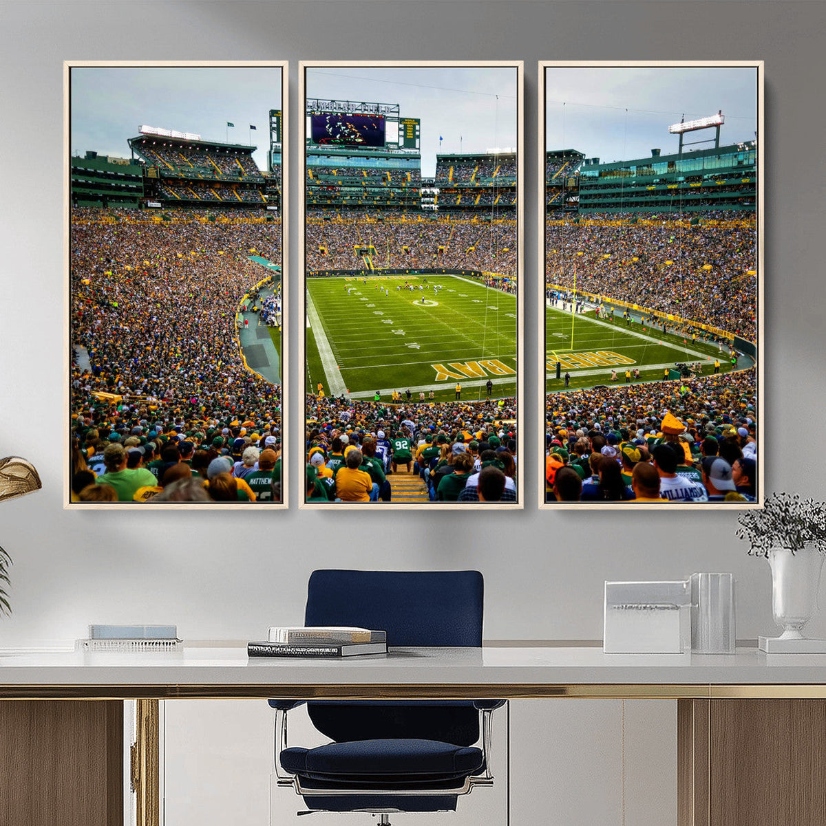 Green Bay Packers Lambeau Field Stadium Wall Art Canvas