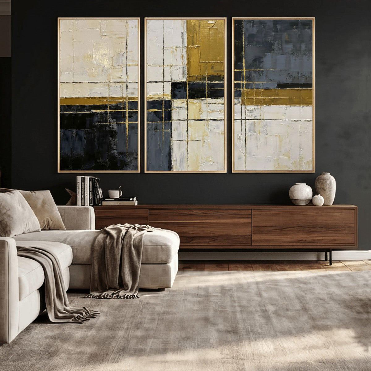 Geometric Abstract Wall Art Canvas Print