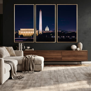 Washington White House Skyline Wall Art Canvas Print –