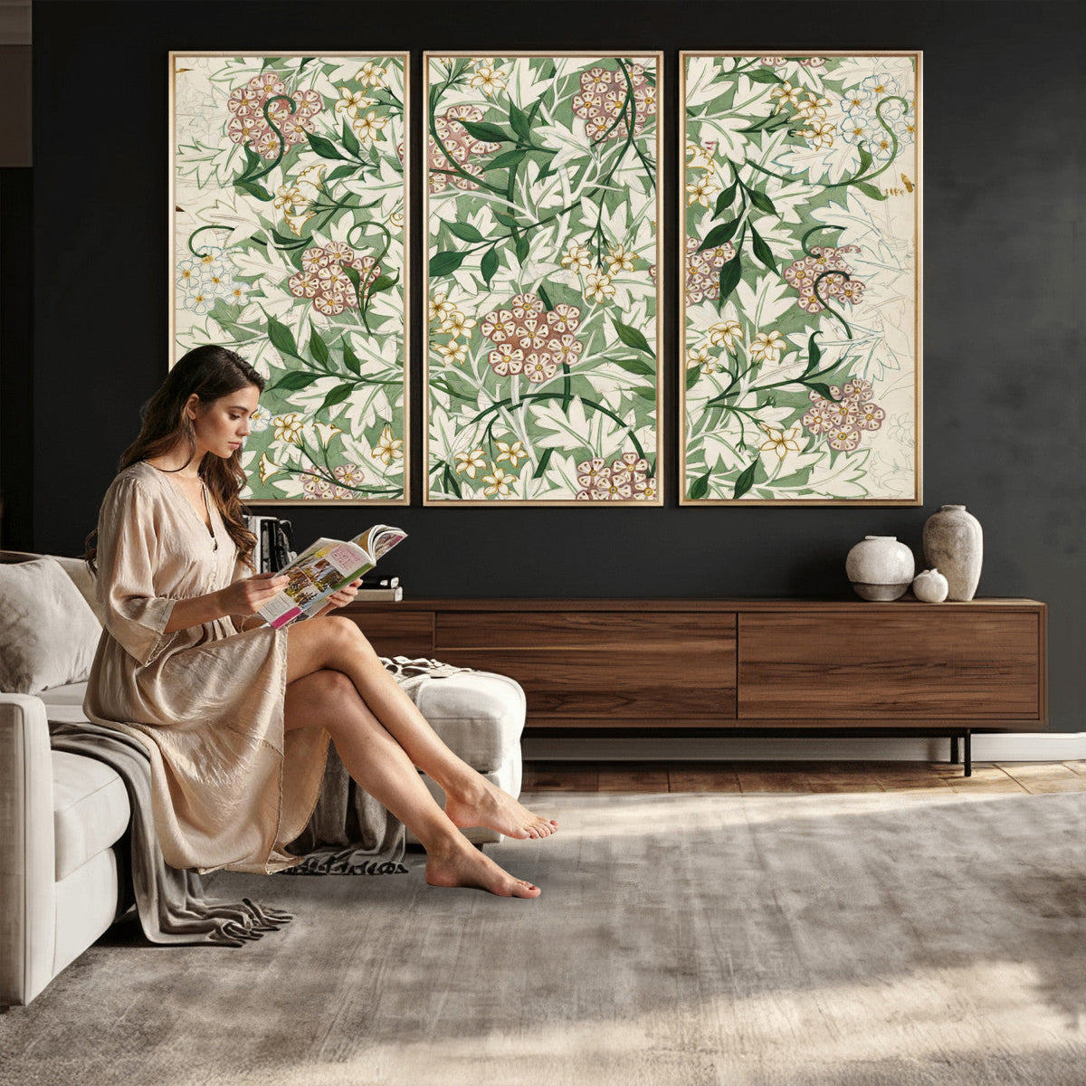 William Morris Jasmine 1872 Canvas Wall Art — Arts and