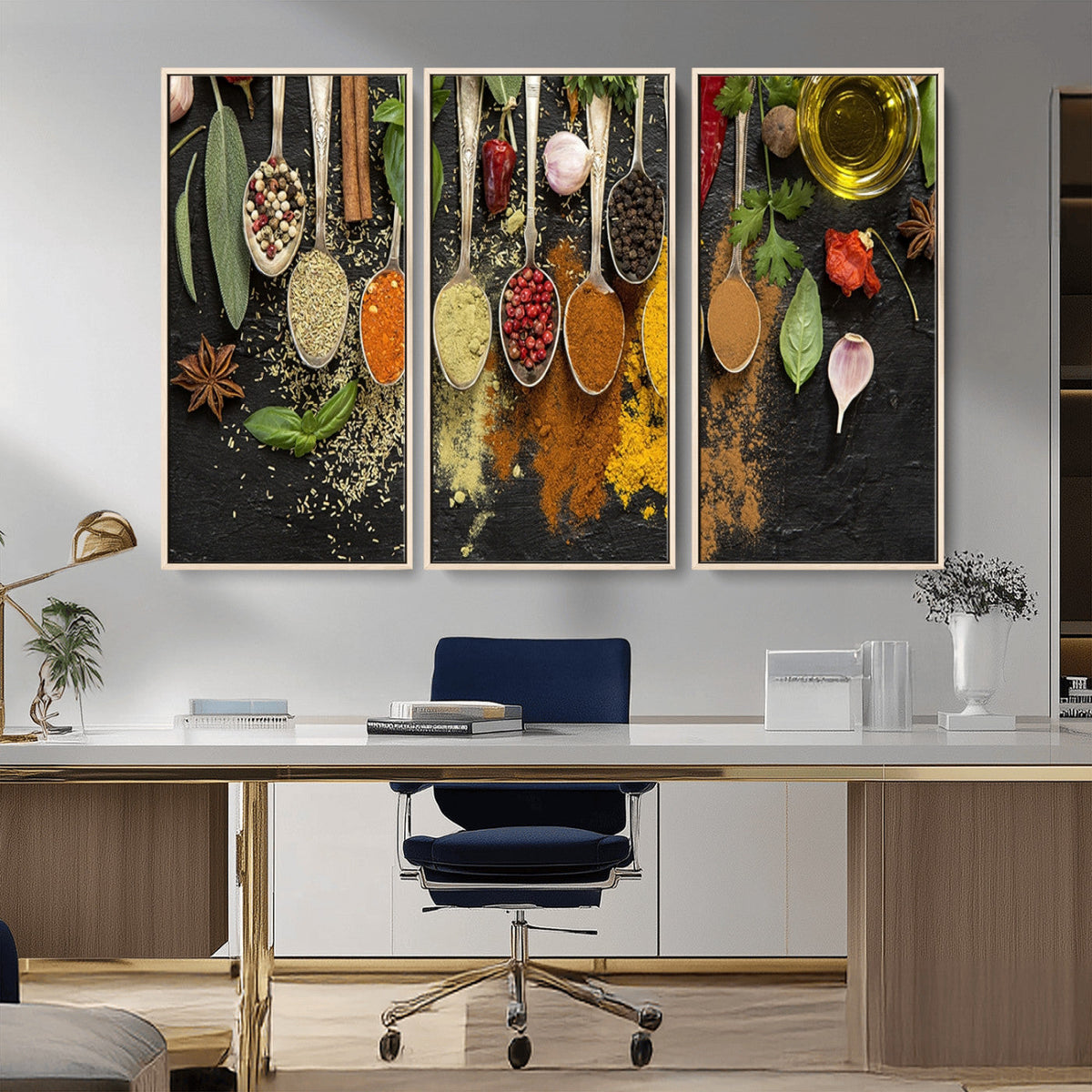 Kitchen Spice Wall Art Canvas Print