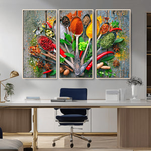 Spoonful of Spices Cooking Wall Art Canvas Print - Vibrant