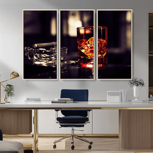 Whiskey and Cigar Canvas – Luxurious Wall Art for Home or