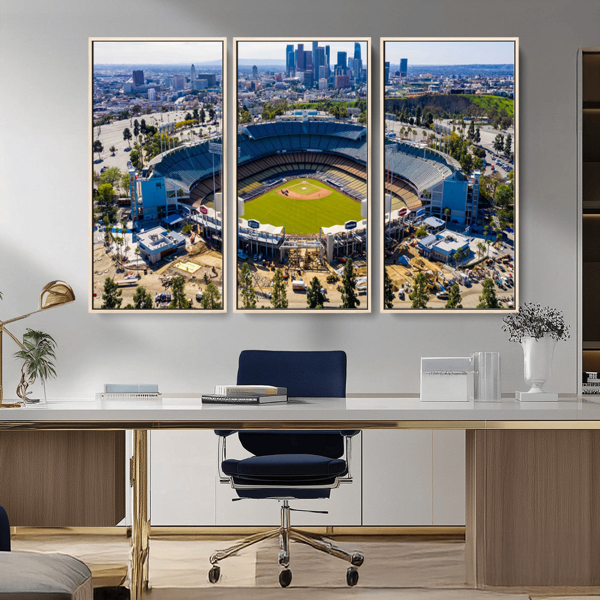 Los Angeles Dodgers Dodger Stadium Wall Art Canvas Print -