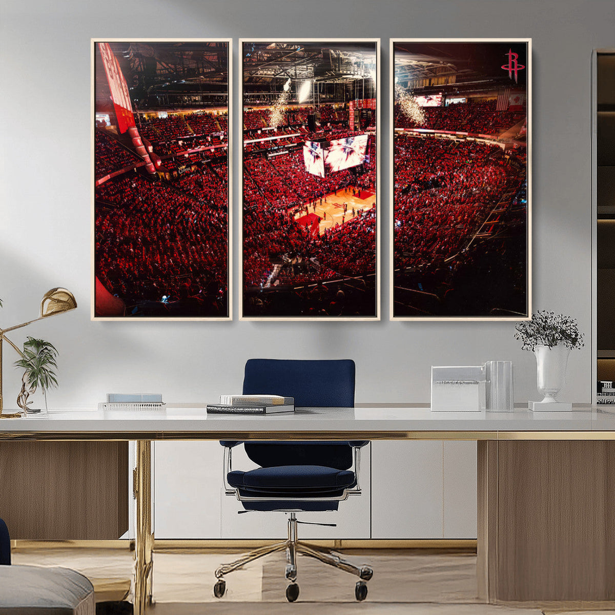 Houston Rockets Basketball Team Print Canvas- Houston Toyota