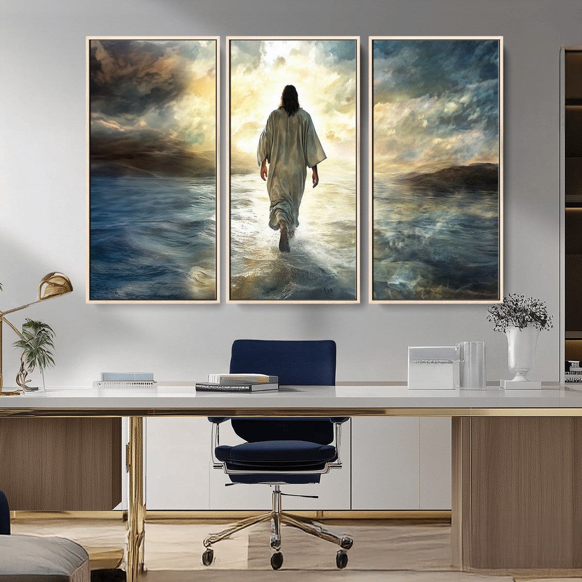 Jesus Walking on Water Wall Art | Canvas Print | Ready to