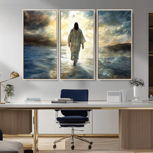 Jesus Walking on Water Wall Art | Canvas Print | Ready to