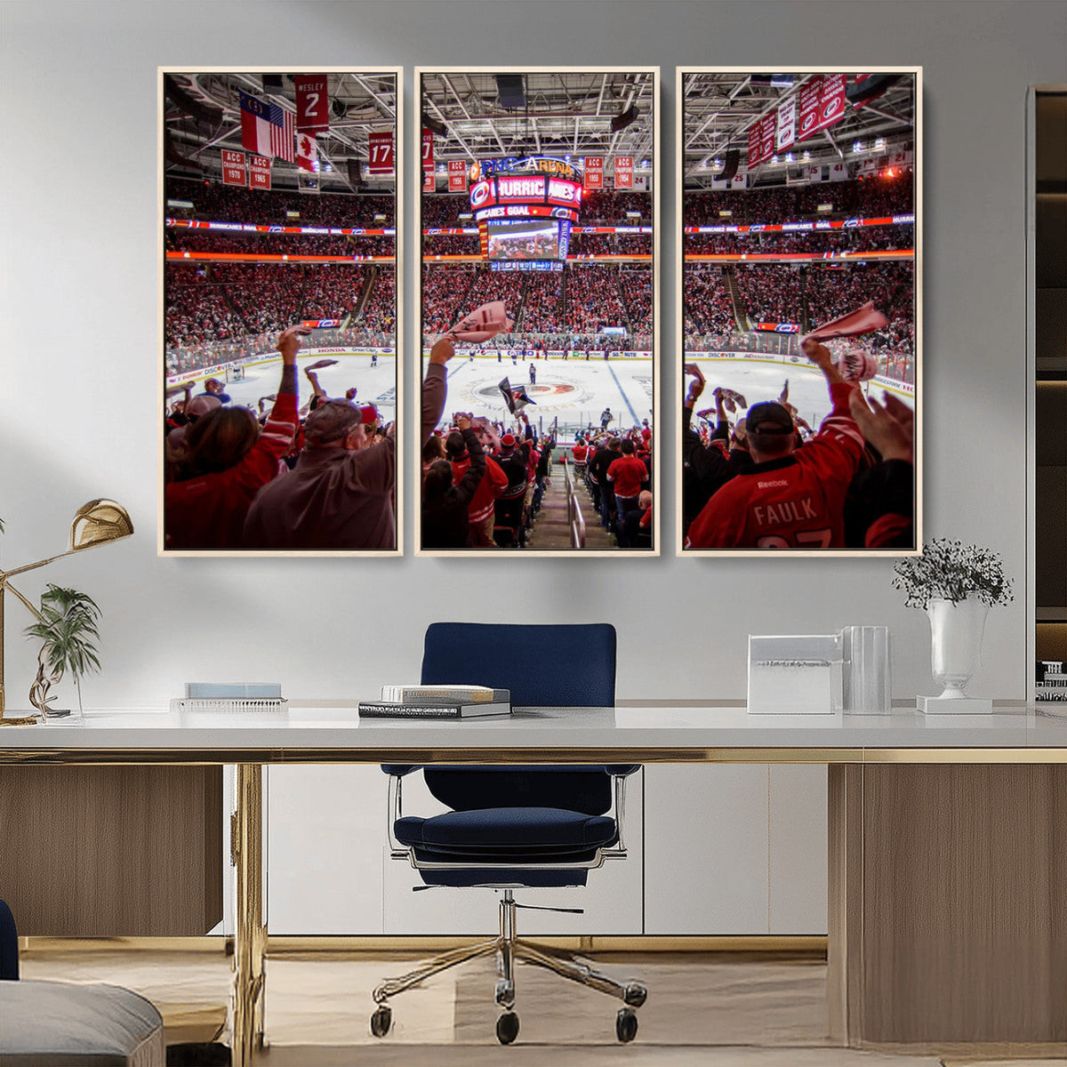 Carolina Hurricanes Ice Hockey Stadium Wall Art, Carolina