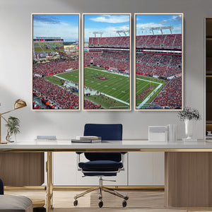 Florida Tampa Raymond James Stadium Wall Art Canvas Print -