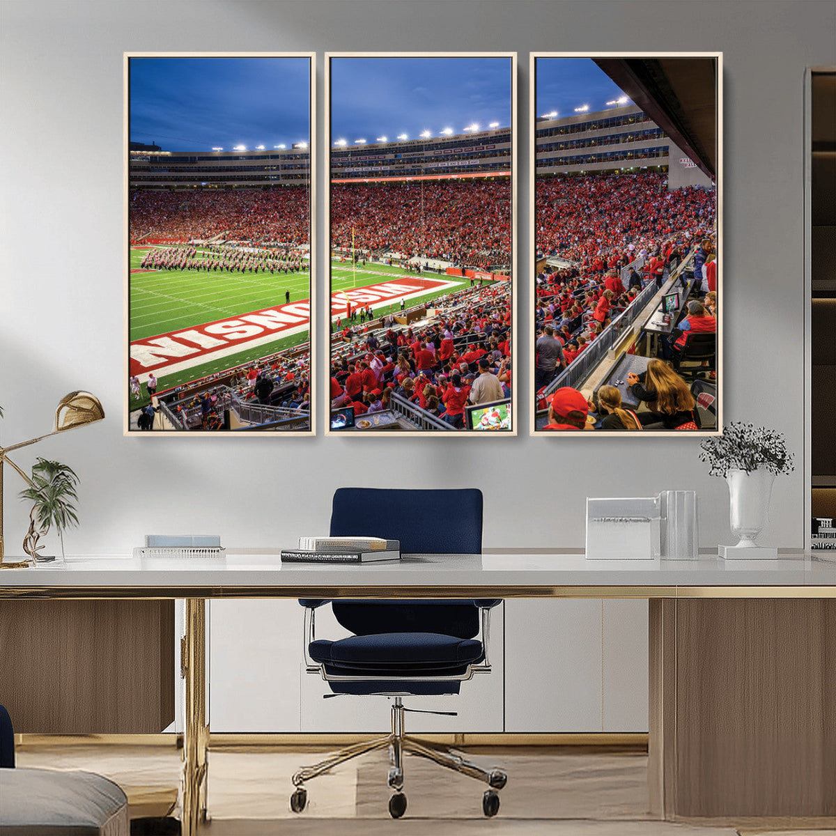 Wisconsin Badgers Football Team Print - Madison Camp Randall
