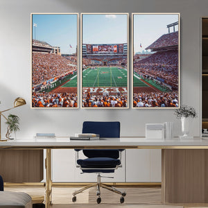 Framed Texas Memorial Stadium Canvas, University of Texas