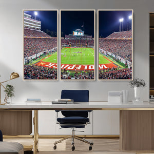 Wolfpack Football Team Print - Raleigh Carter-Finley Stadium