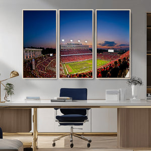 Wolfpack Football Team Wall Art Print - Raleigh