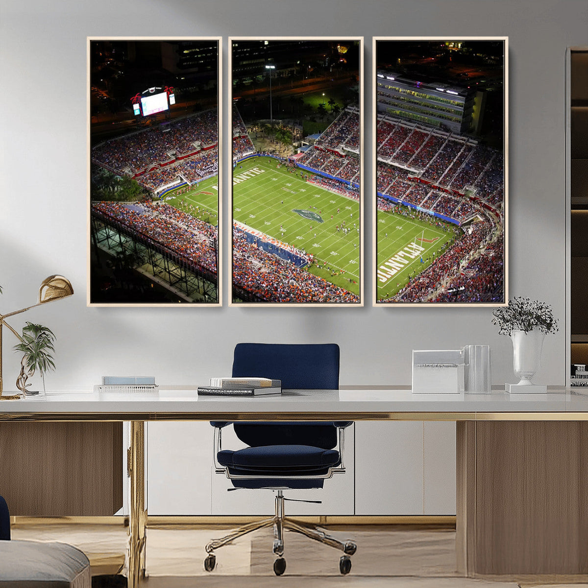 Florida Atlantic University Owls Canvas Print, Football Team