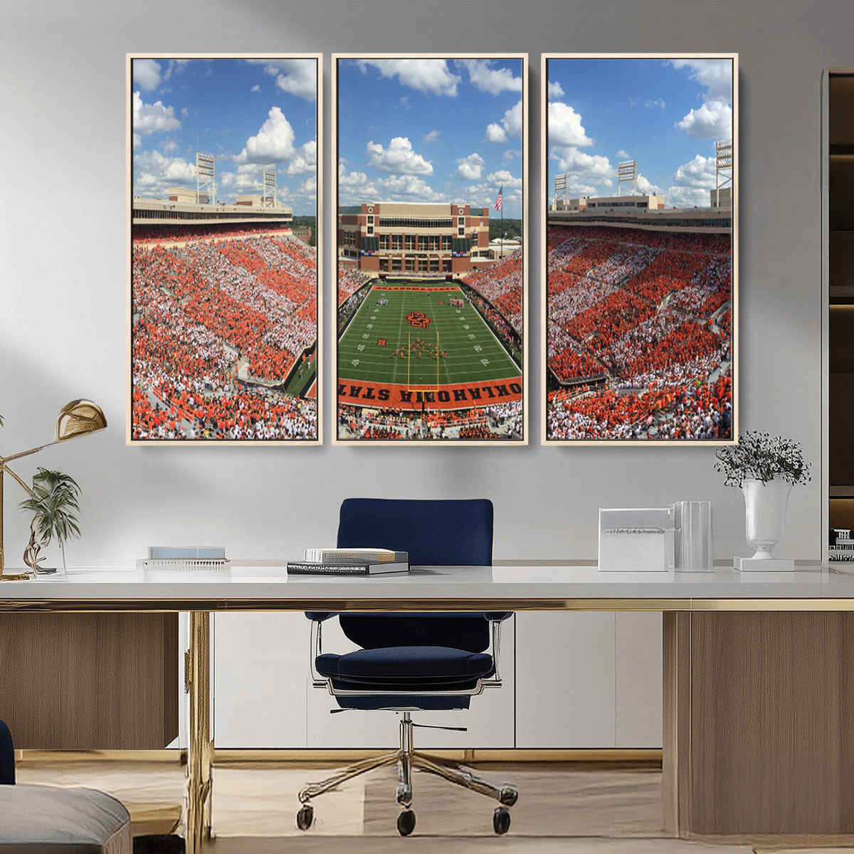 Oklahoma State Cowboys Football Team Print - Stillwater