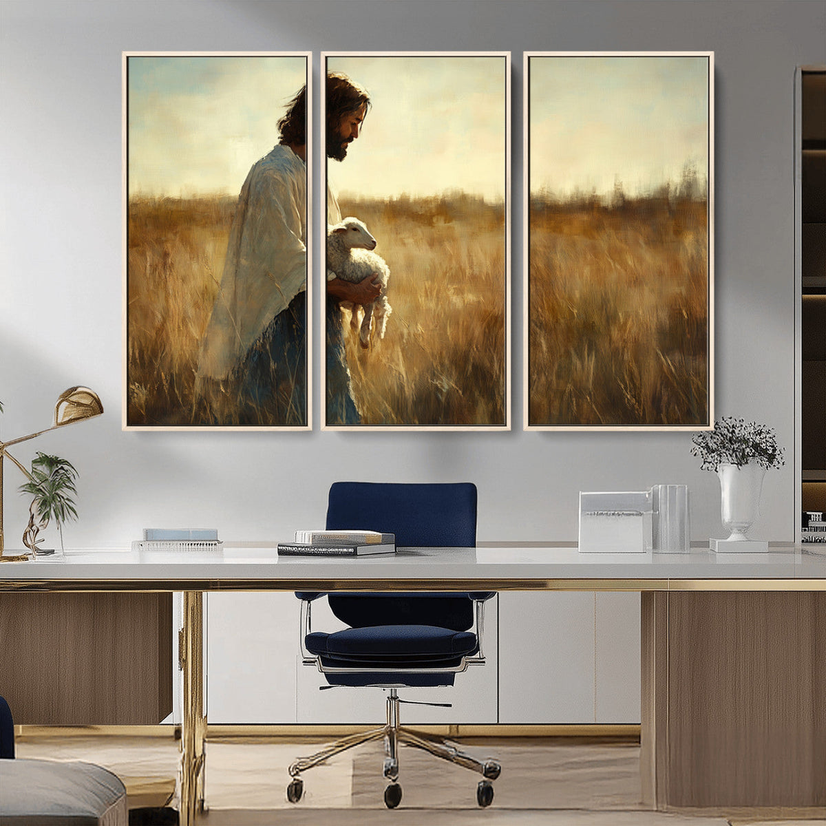Jesus the Good Shepherd Wall Art Canvas Print -