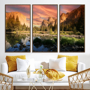 Yosemite Valley Wall Art Canvas Print – El Capitan Sunset