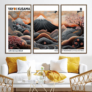 Yayoi Kusama Wall Art Canvas Print – Framed Japanese Dot Art
