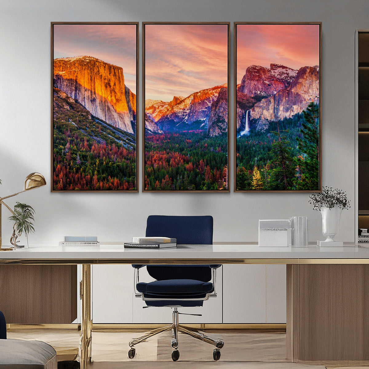 Yosemite Nal Park Wall Art Landscape Canvas Print El Capitan