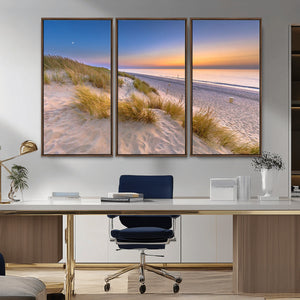 Sunrise On The Beach Wall Art Canvas Print
