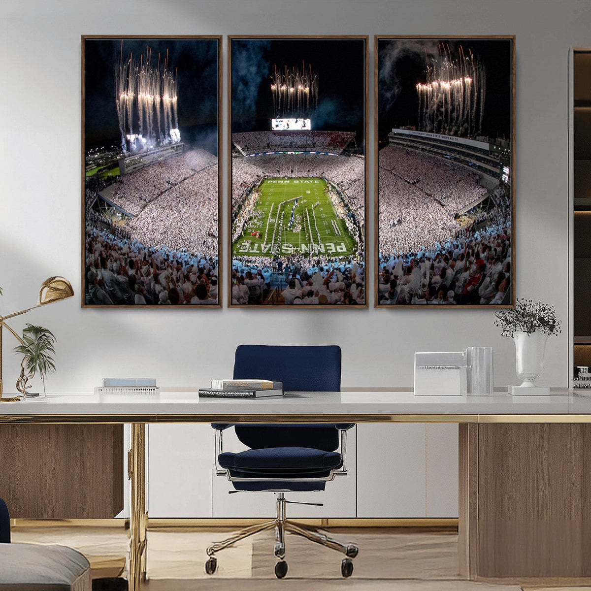 Penn Stadium Football Wall Art Canvas Print, Pennsylvania