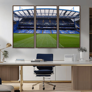 Chelsea FC Soccer Team Print - Stamford Bridge Stadium Wall