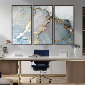 Large Abstract Marble Wall Art Canvas Print for Living Room