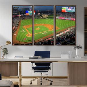 Angel Stadium Aerial Canvas Print – Los Angeles Angels