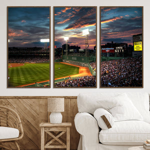 Fenway Park Wall Art Canvas Print | Large Baseball Stadium