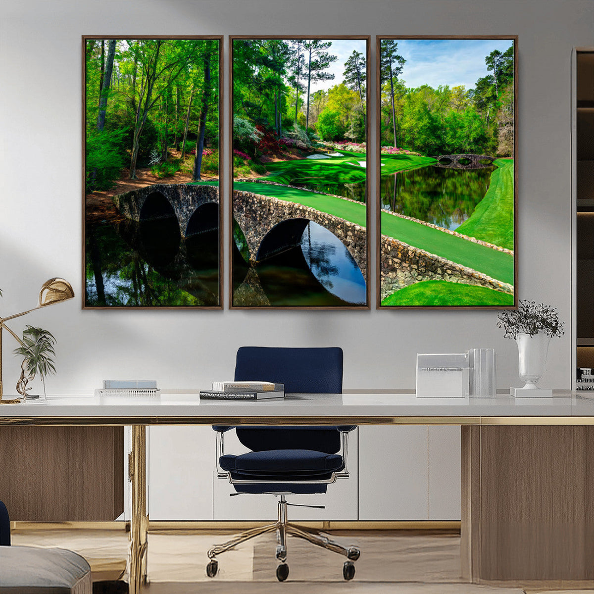 Augusta National Golf Club Wall Art - Panoramic Bridge &