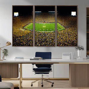 Stadium in Michigan Wall Art Canvas Print, Framed American