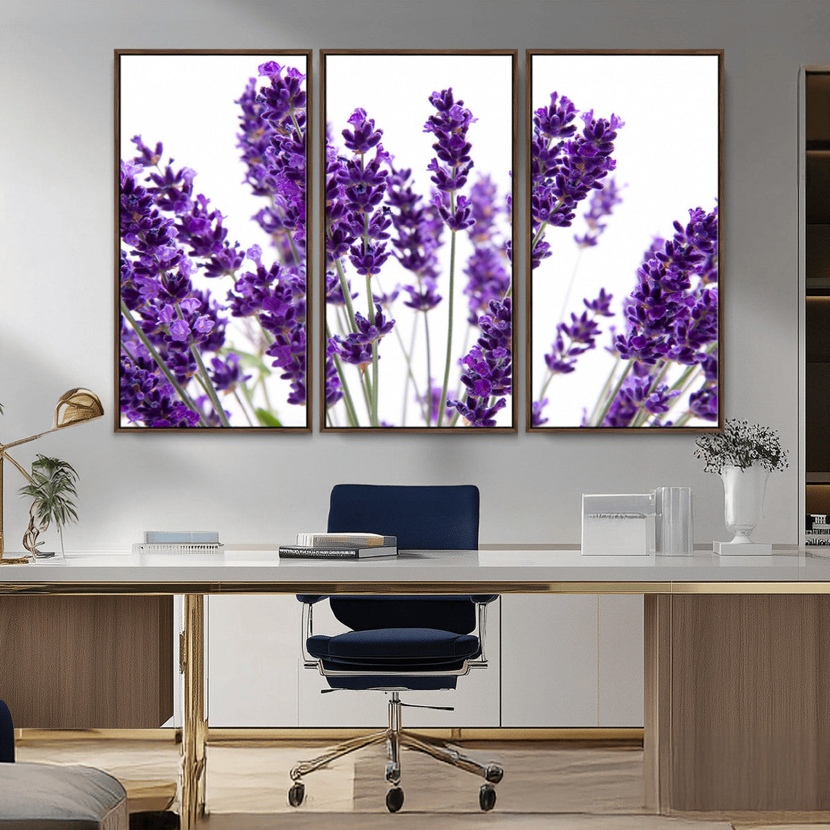 Lavender Flower Wall Art Canvas Print