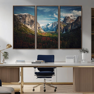 Yosemite National Park Wall Art Canvas Print – Framed