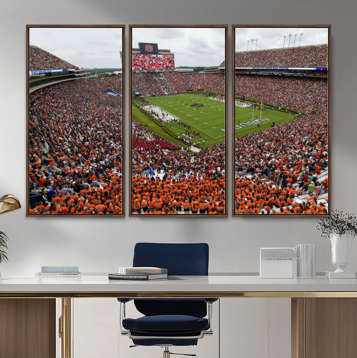 Jordan-Hare Stadium Wall Art Canvas Print, College Sports
