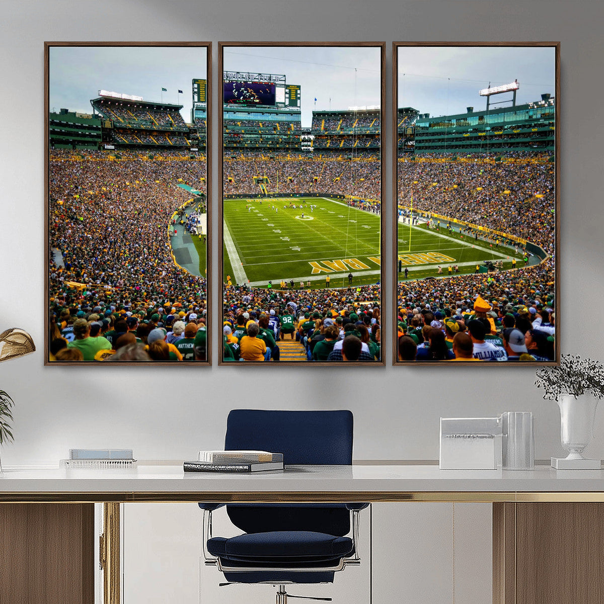 Green Bay Packers Lambeau Field Stadium Wall Art Canvas