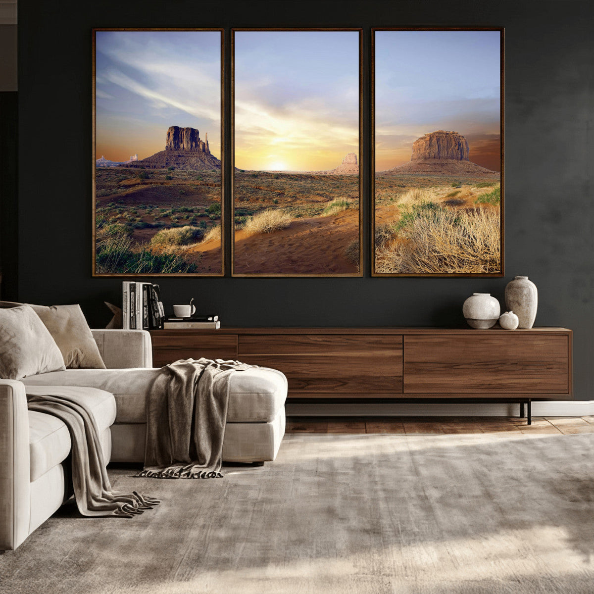 Monument Valley Desert Wall Art Canvas Print, Southwest