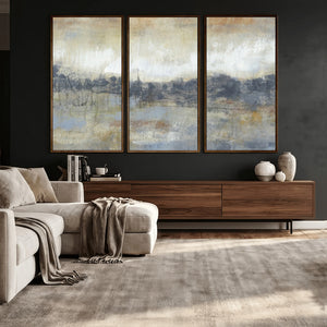 Abstract Neutral Landscape Painting Wall Art