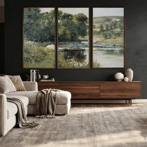 Streamside by Edward Mitchell Bannister Wall Art Canvas