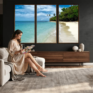 Puerto Rico Beach Paradise Wall Art – Tropical Coastal Print
