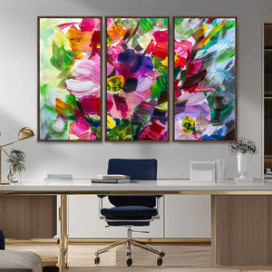 Oil Flower Abstract Canvas Print