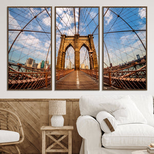 Brooklyn Bridge Manhattan Wall Art Canvas Print