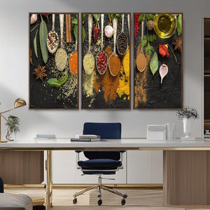 Kitchen Spice Wall Art Canvas Print