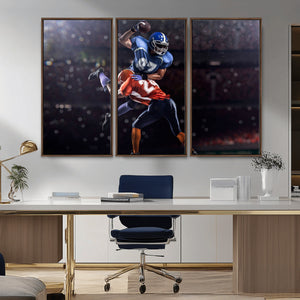 American Football Wall Art Canvas Print, Stadium Sport Wall