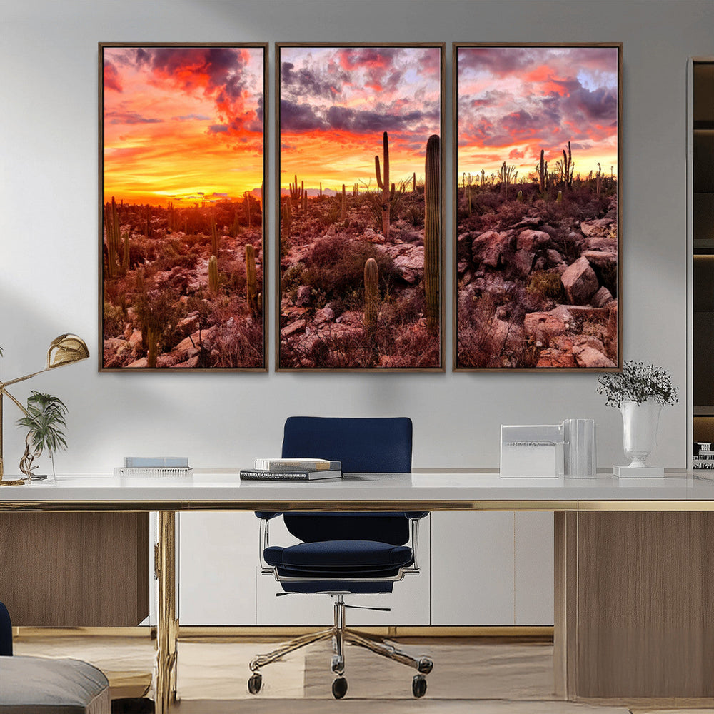 Arizona Desert Print, Western Cowboy Wall Art Print