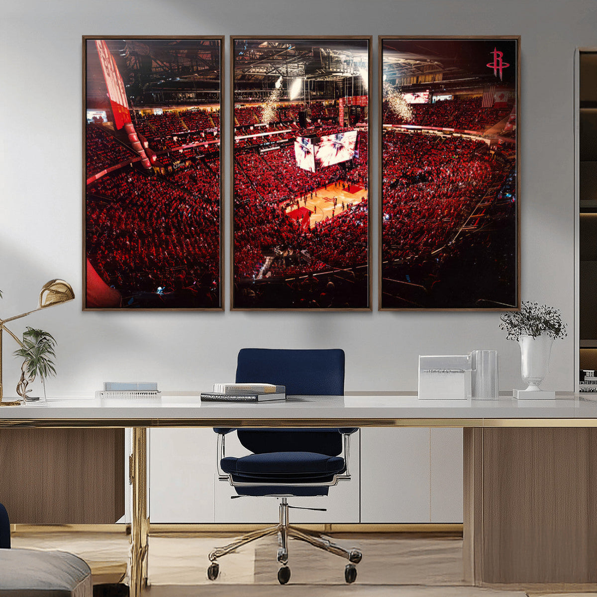 Houston Rockets Basketball Team Print Canvas- Houston Toyota