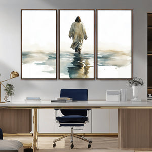 Abstract Jesus Wall Art Canvas Print, Christian Wall Art,