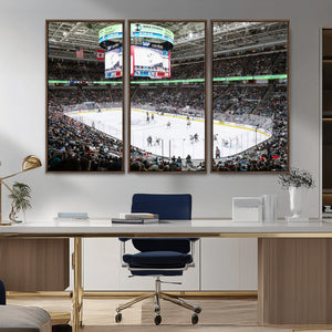Sharks Arena Blackhawks Sharks Ice Hockey Stadium Wall Art