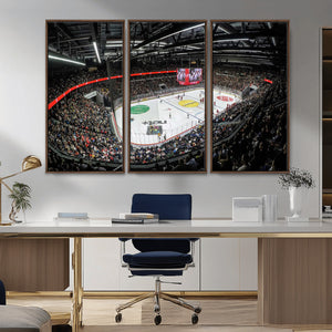 Vaudoise Lausanne Ice Hockey Arena Stadium Wall Art Canvas,