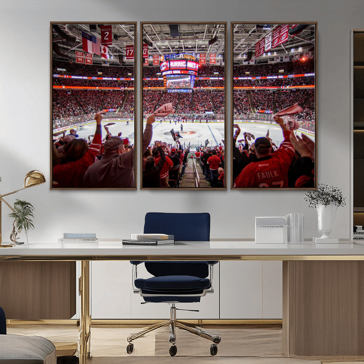 Carolina Hurricanes Ice Hockey Stadium Wall Art, Carolina