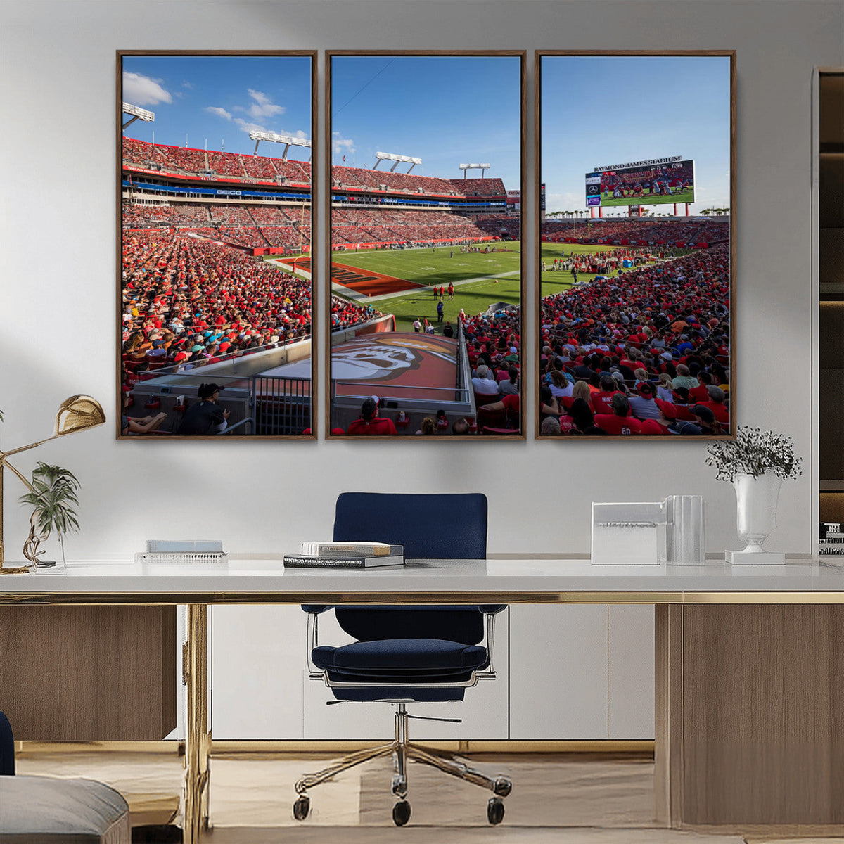 Florida Tampa Raymond James Stadium Wall Art Canvas Print -